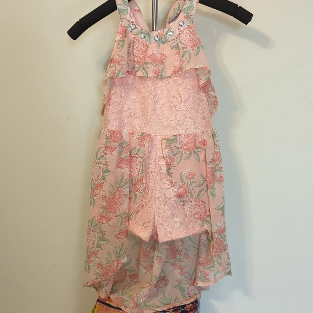 Nicole Miller girls romper dress